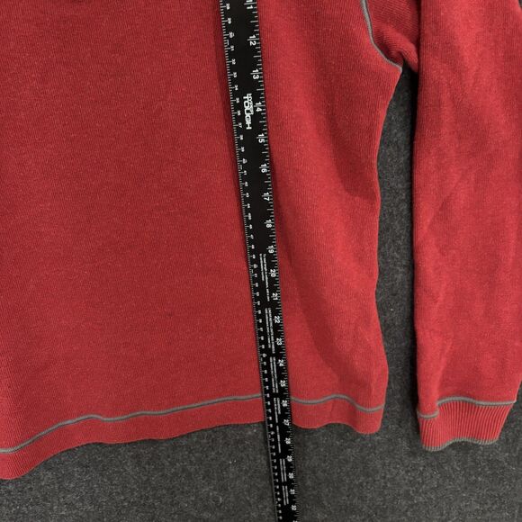 Ole Miss Rebels Sweater Mens Medium Red Football 1/4 Zip Pullover Cutter & Buck - Picture 5 of 9